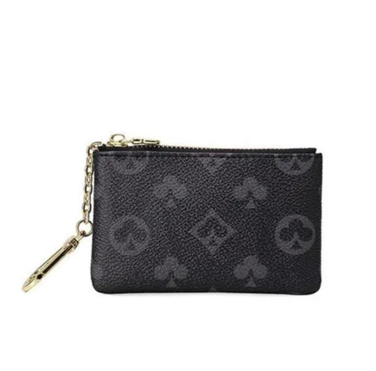 Black monogram coin pouch *LV*