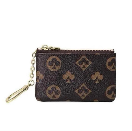 Coin pouch with gold zip *LV*