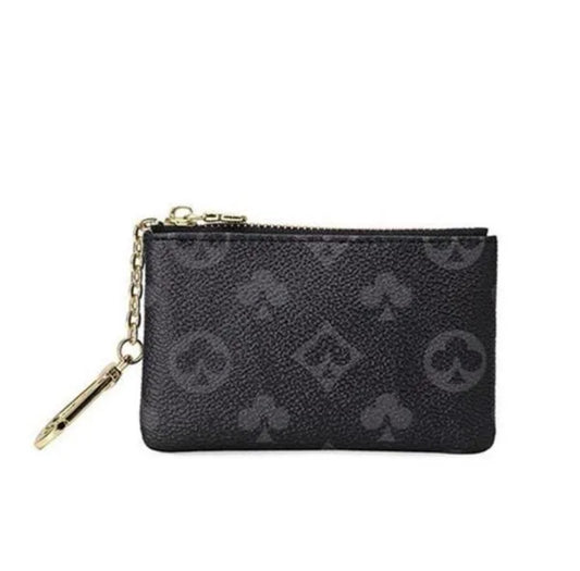 Black monogram coin pouch *LV*